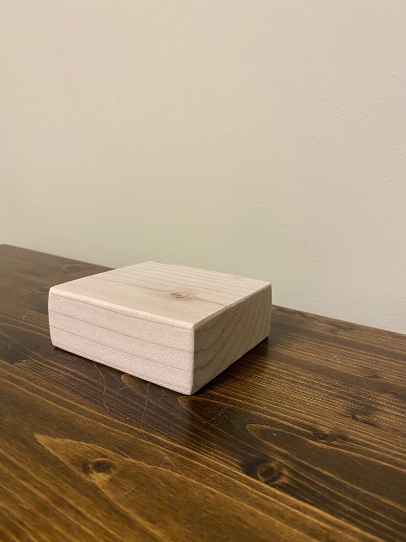 3x3 Solid Wood Craft Blocks Natural Cut and Sanded Etsy Australia