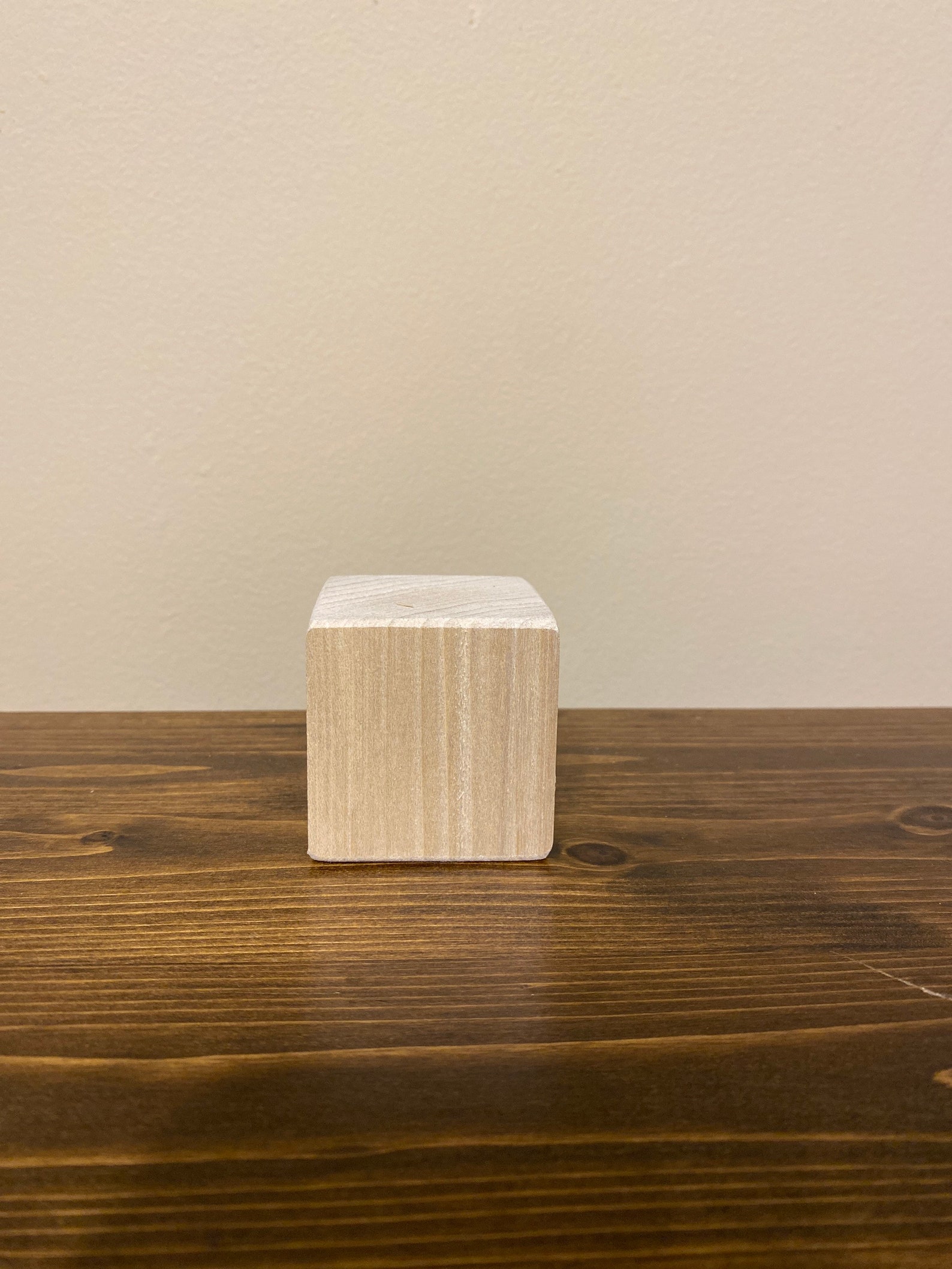 2 Solid Wood Craft Blocks Natural Cut and Sanded Etsy