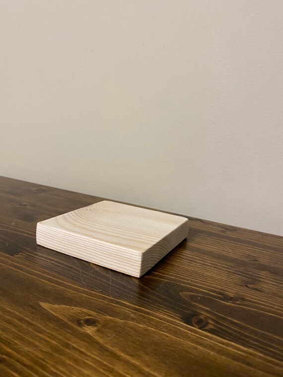 Home Improvement Home & Hobby 3x3 Solid Wood Craft Blocks Natural Cut