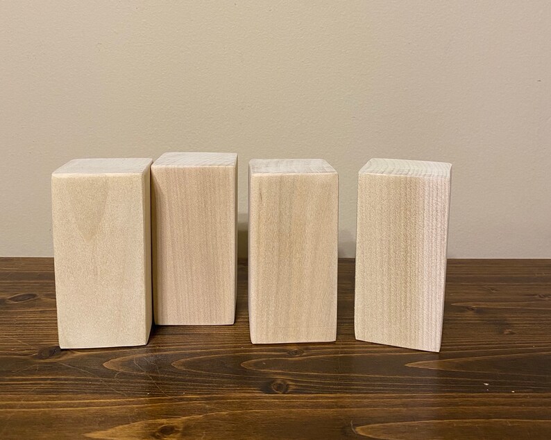 2x2x4 Solid Wood Craft Blocks Natural Cut and Sanded Etsy Singapore