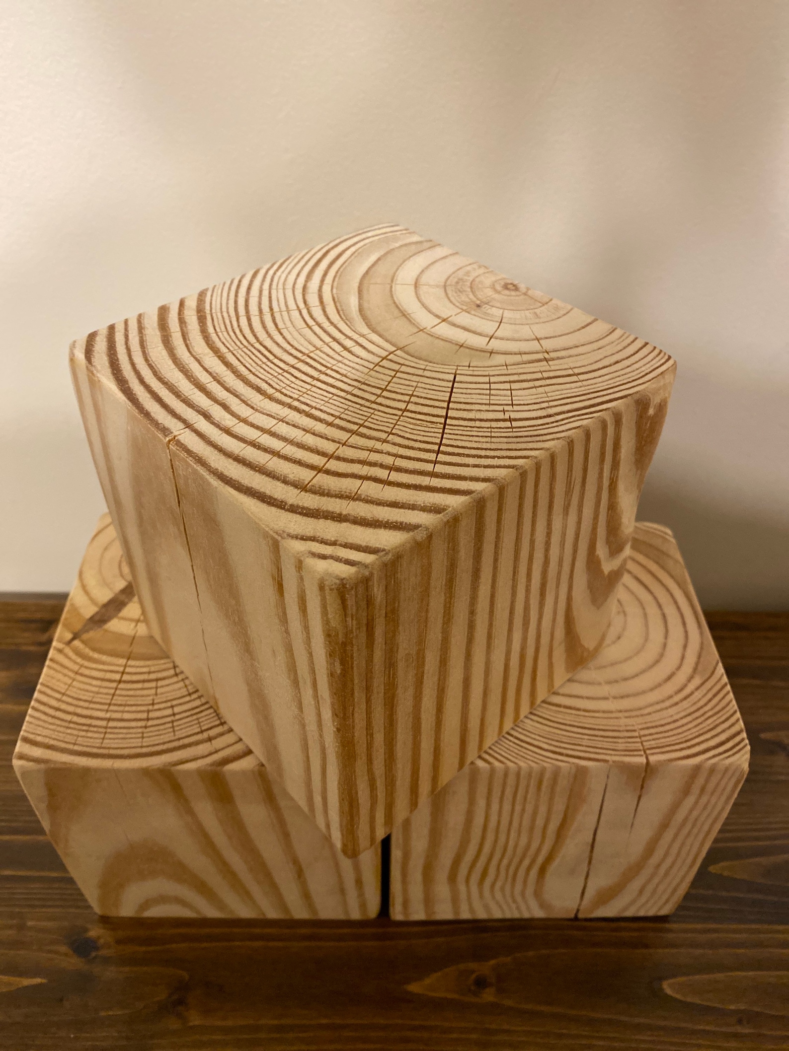 5.5 Large Solid Wood Craft Blocks Natural Cut and Sanded Etsy