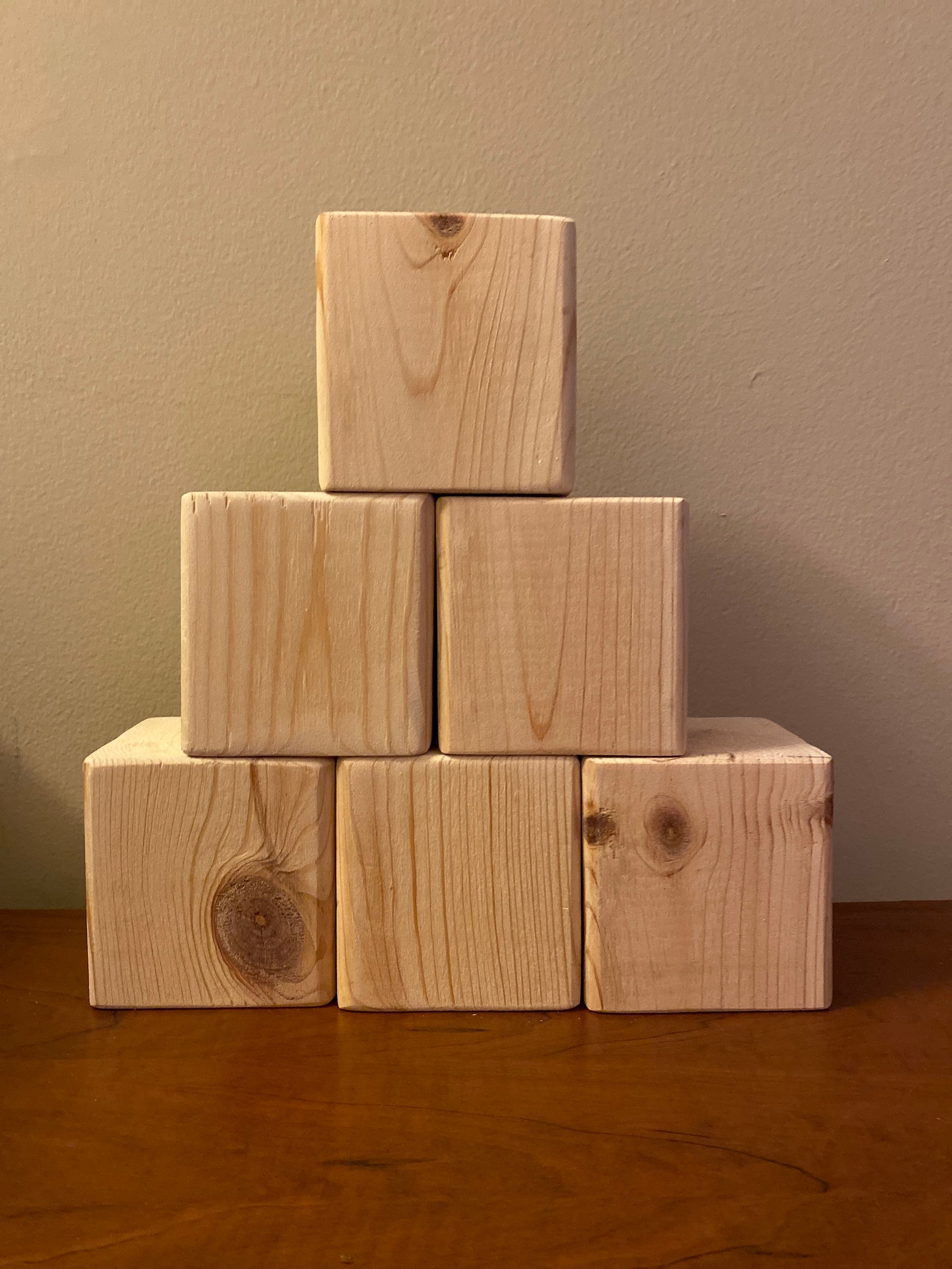 3.5 Solid Wood Craft Blocks Natural Cut and Sanded Etsy