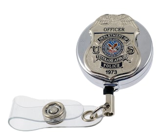 Veterans Affairs Police Badge Reel Retractable Security ID PIV Card Holder  Choose Rank -  Canada