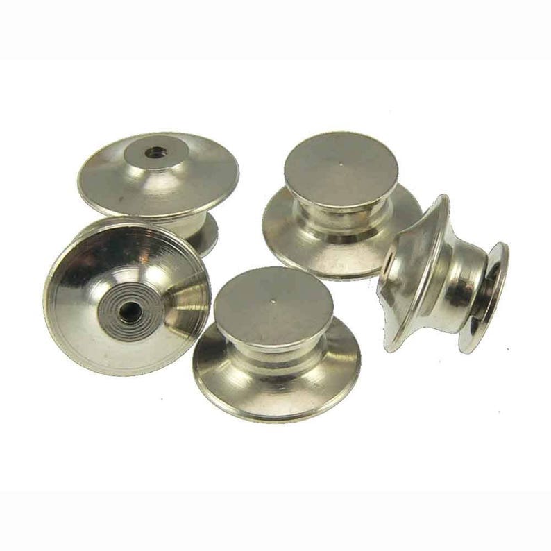 50 Locking Flathead Pin Backs Clutch Fastener Gold Chrome for Etsy