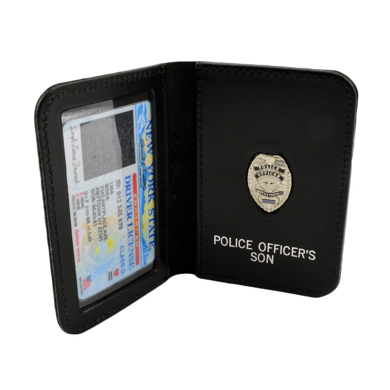 Police Family Member ID Wallet Leather License Case Custom - Etsy UK