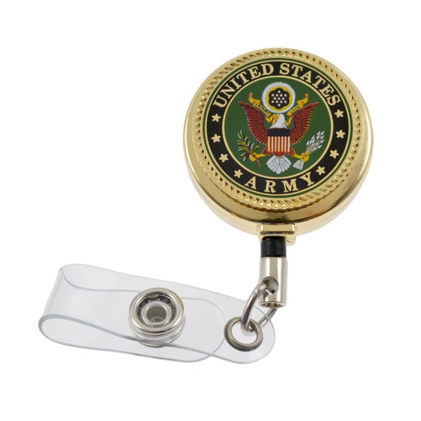 Military Retractable Badge Reel Etsy