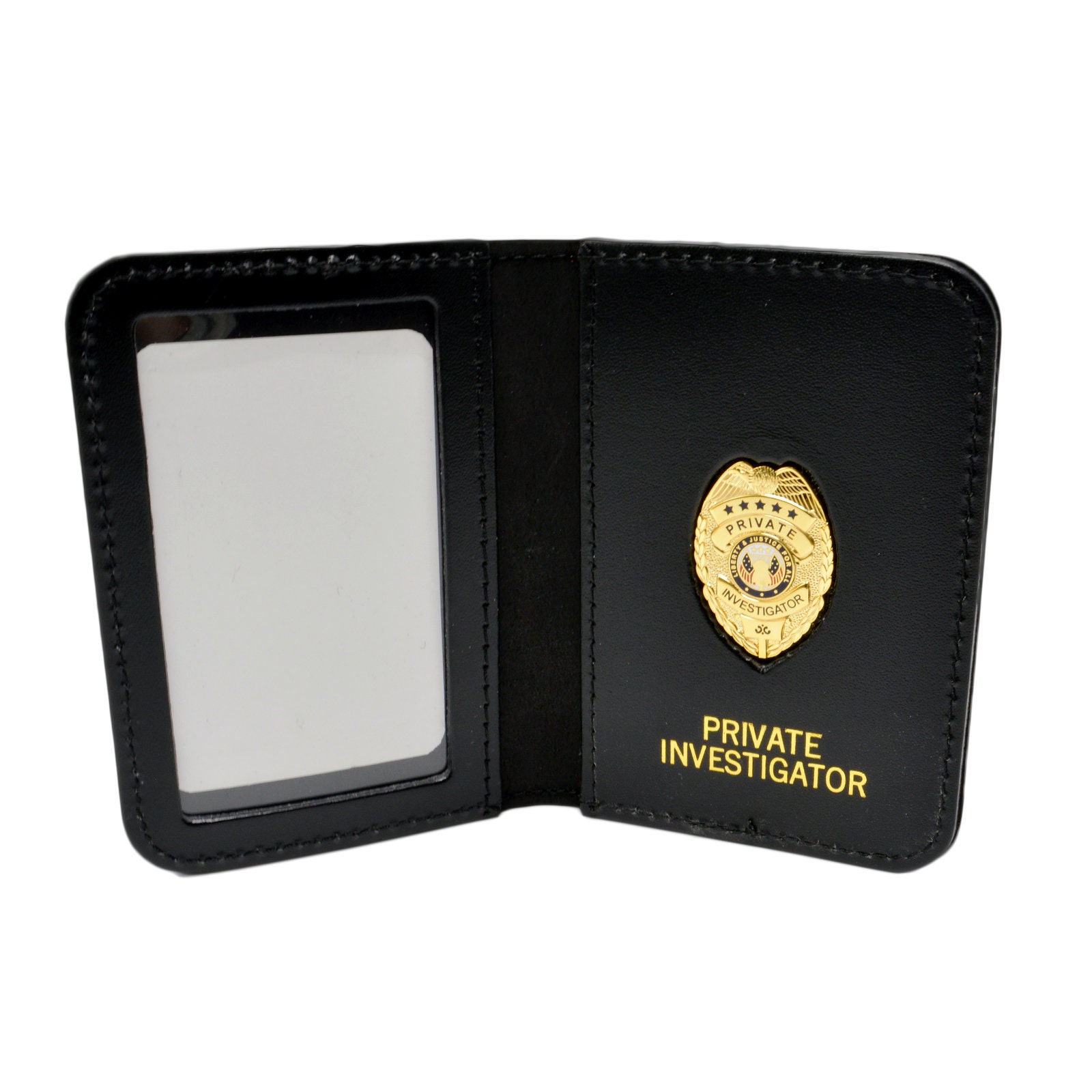 Private Investigator Eye Detective PI Courtesy Badge Leather Etsy