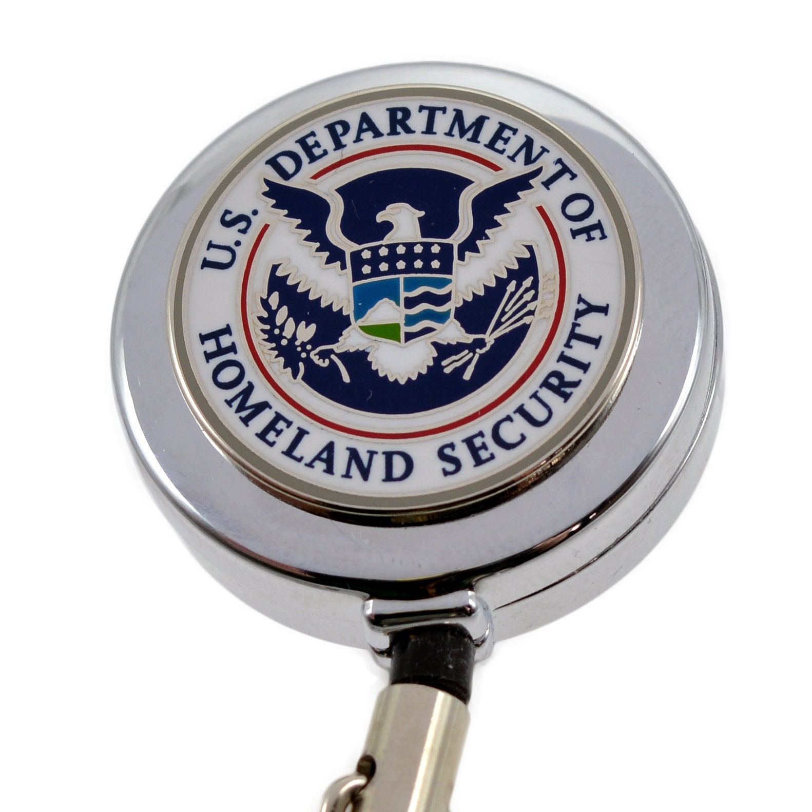DHS Homeland Security Retractable Badge Reel ID Card Security Pass