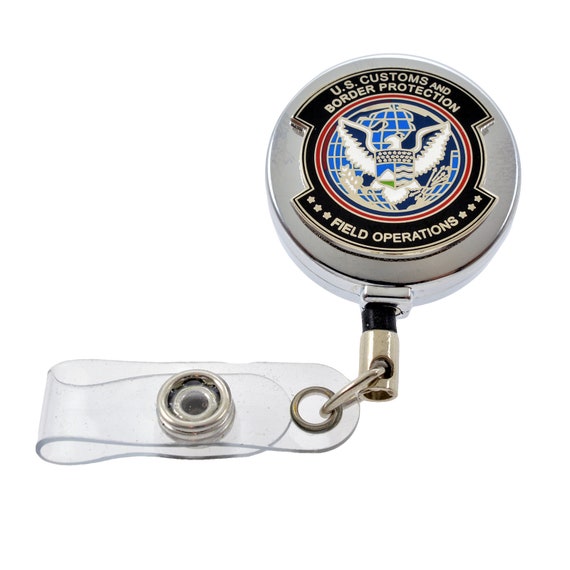 DHS Field Operations Retractable Badge Reel ID Card Security Pass