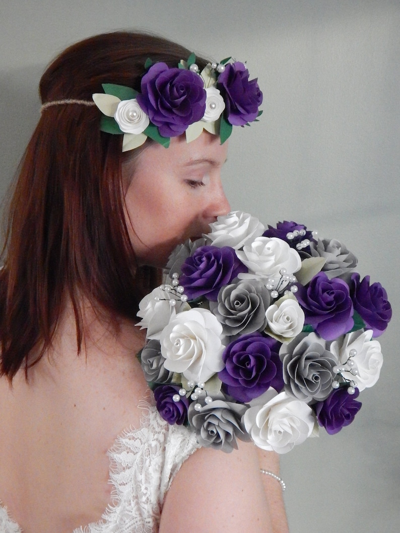 bridal bouquet rose wedding bouquet, Garden rose keepsake bouquet paper rose bouquet bespoke bridal bouquet paper flower bouquet