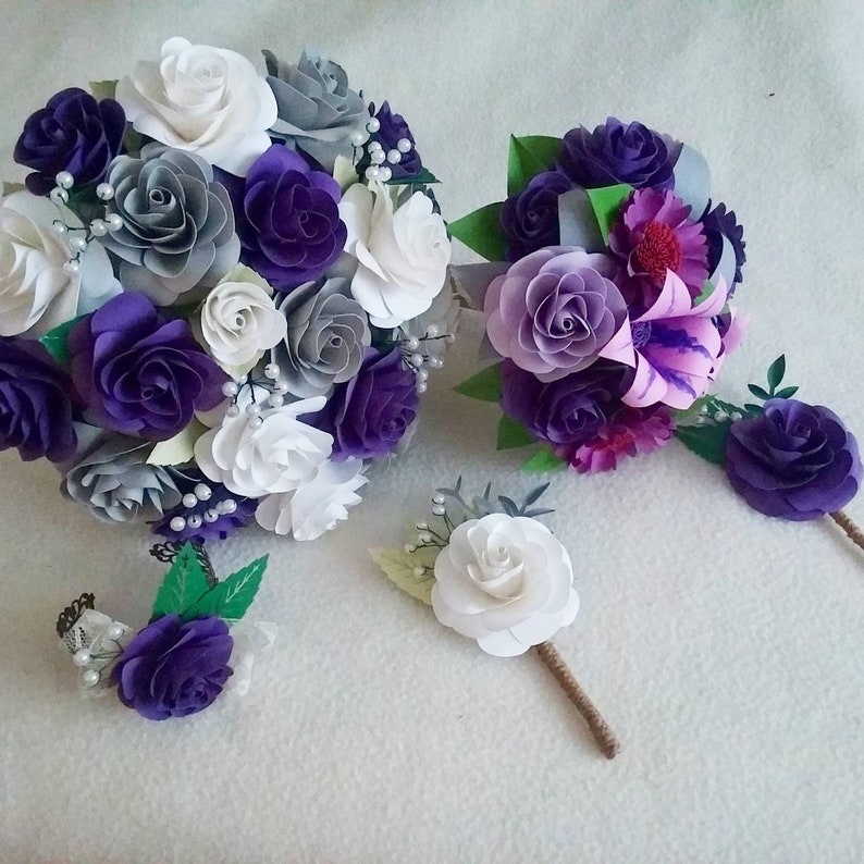 bridal bouquet rose wedding bouquet, Garden rose keepsake bouquet paper rose bouquet bespoke bridal bouquet paper flower bouquet