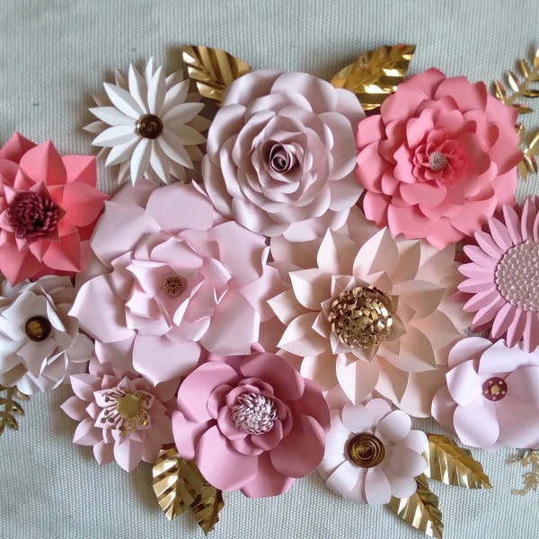 Paper Wall Flower Etsy