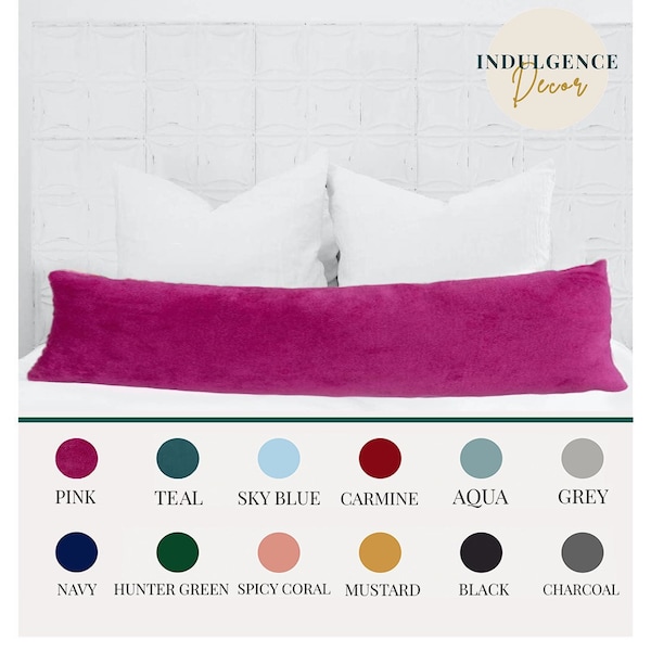 Long Lumbar Pillow for King Bed Etsy