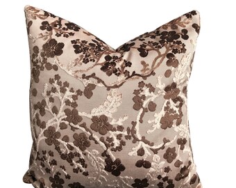 Designer Fabric Yard animal print zebra tone on tone brown chocolate and beige drapery Craft upholstery bedding pillow draperie