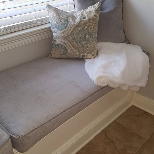 Designer Bench Cushion Cover soft medium grey velvet fabric wt Etsy