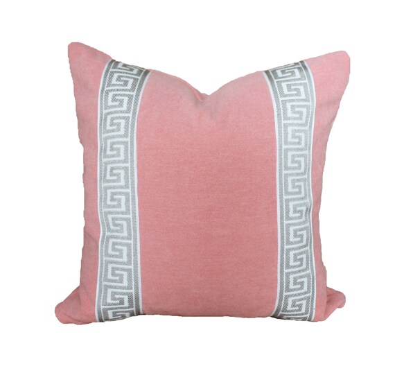 Salmon Pink Coral Designer Velvet Salmon Pink Velvet Pillow Cover Pink