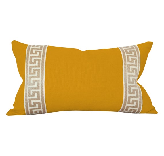 Designer Velvet throw Pillow Cover Mustard yellow Gold Cream Etsy