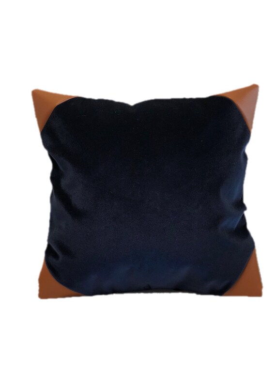 Navy and copper cushions sale
