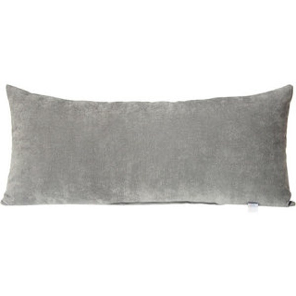 Designer Grey Velvet Pillow Cover Throw decorative high end All Size Available 16" 18" 20" 22 lumbar bolster modern neutral