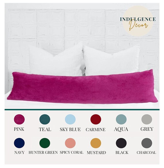 LONG BED Lumbar Pillow Cover Twin, Queen, King Size Designer Panel