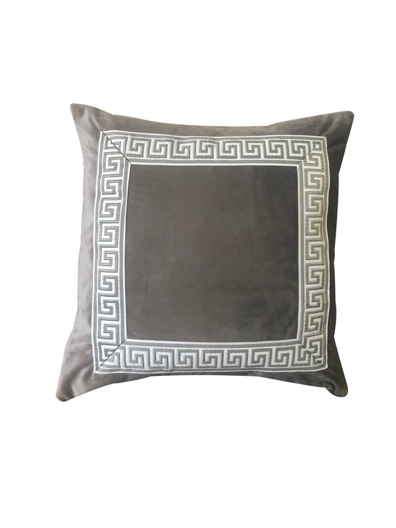 dark gray euro pillow shams