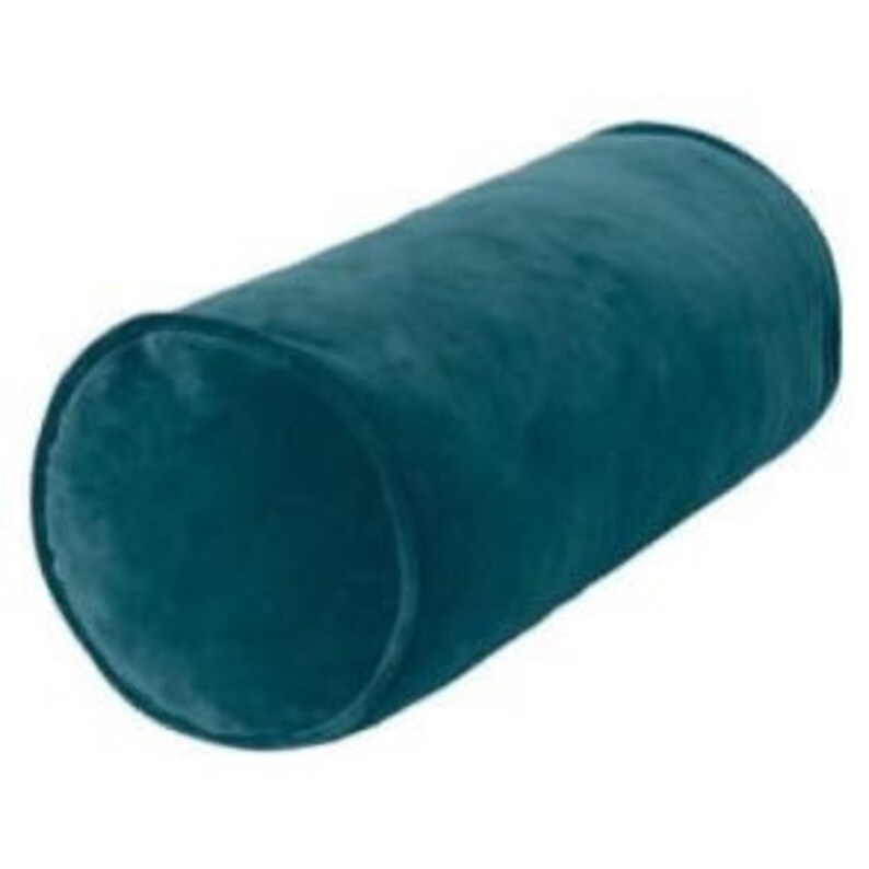 Velvet Bolster Pillow Cover designer teal green blue panel Etsy