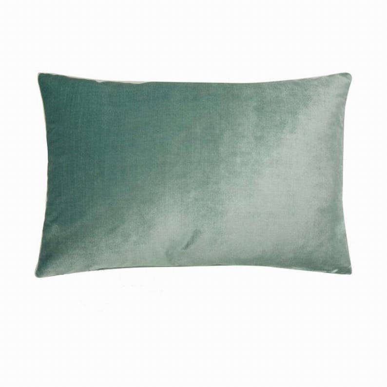 Seafoam Green Designer Velvet Pillow Cover decorative All Etsy