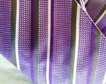 Vintage Haines and Bonner of London Tie Pure Silk Blue and Pink Geometric Square Necktie 58 x 3.25 Vintage Tie Shop T1186