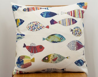 Tropical fish pillow | Etsy Tropical Fish Pillow Covers | Products