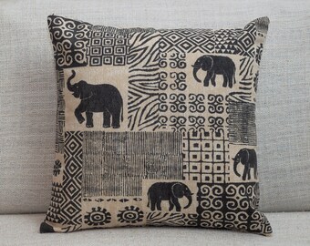 Elephant pillows | Etsy African Grey Elephant Pillow Case