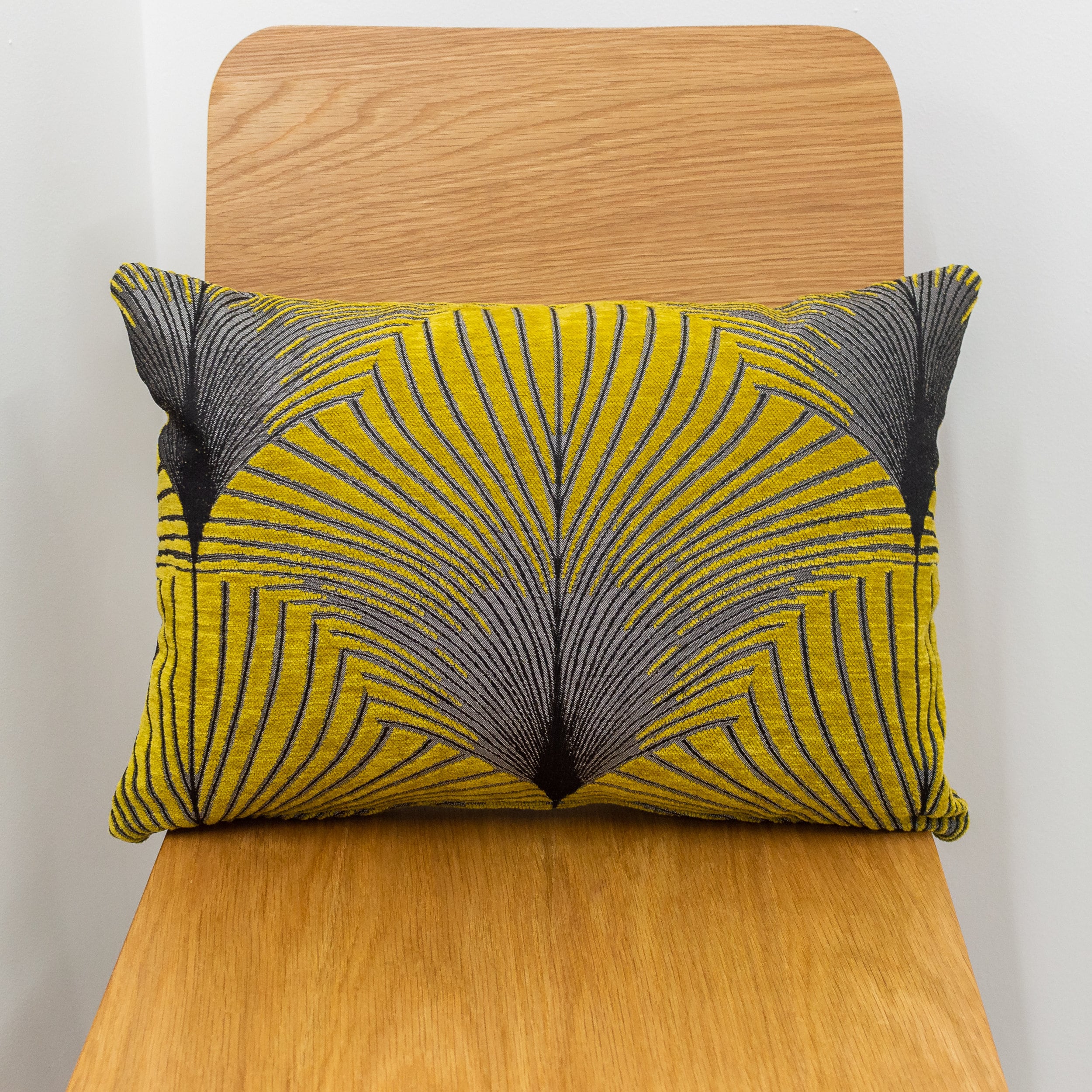 ochre rectangular cushion