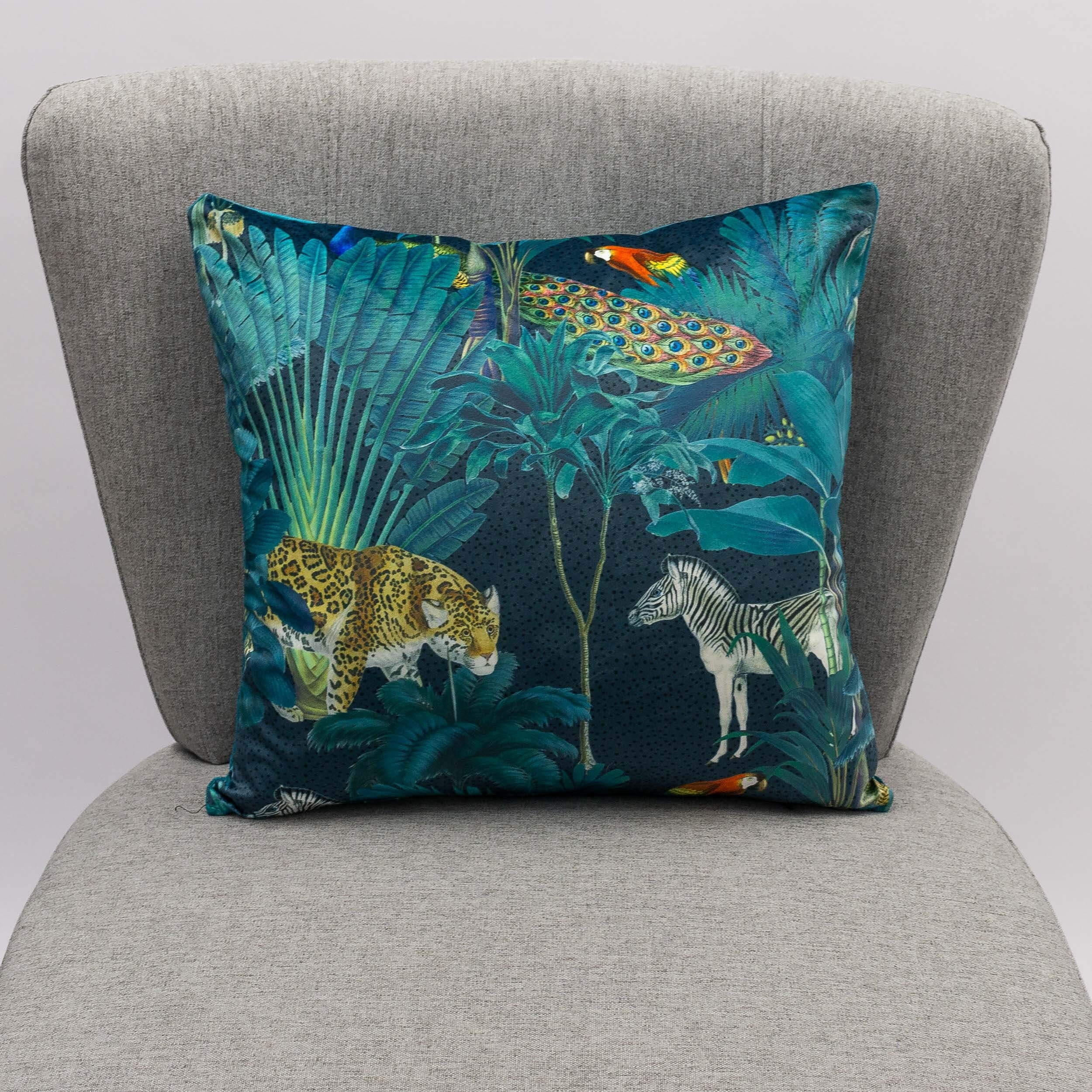 Velvet Touch Filled Cushions or Cushion Cover Animal Photographic Soft Suede 