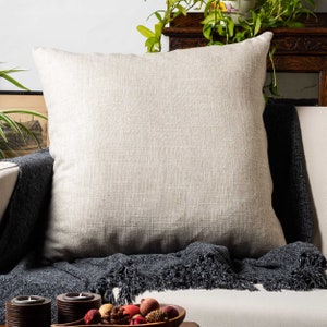 Large Linen Cushion Etsy UK
