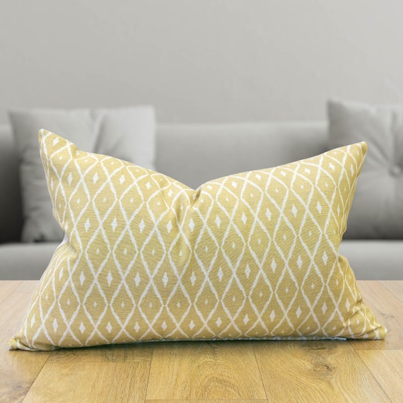 Ochre rectangular cheap cushion