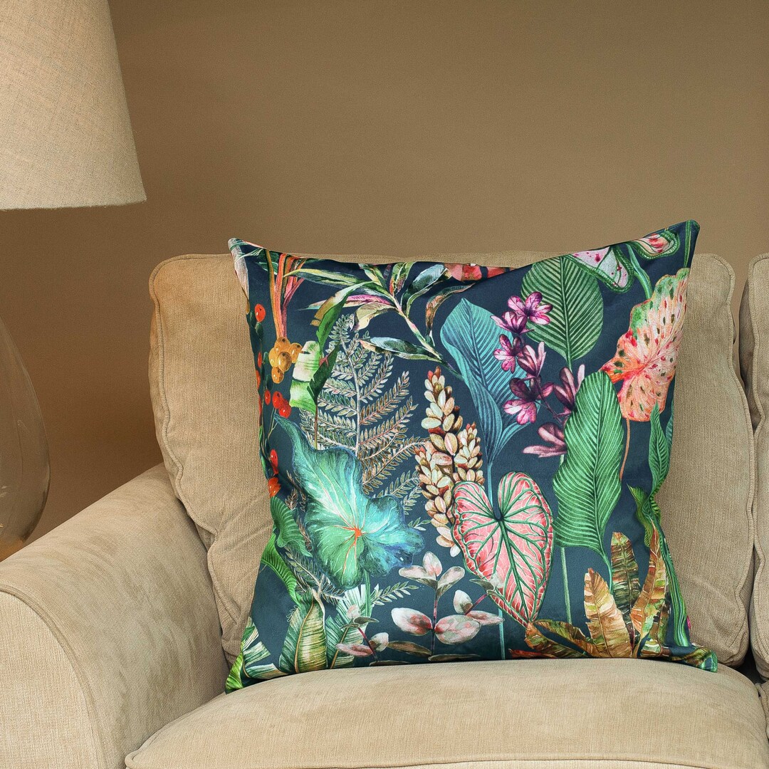 Extralarge Supersoft Heavyweight Velvet Cushion. Large Scale Exotic