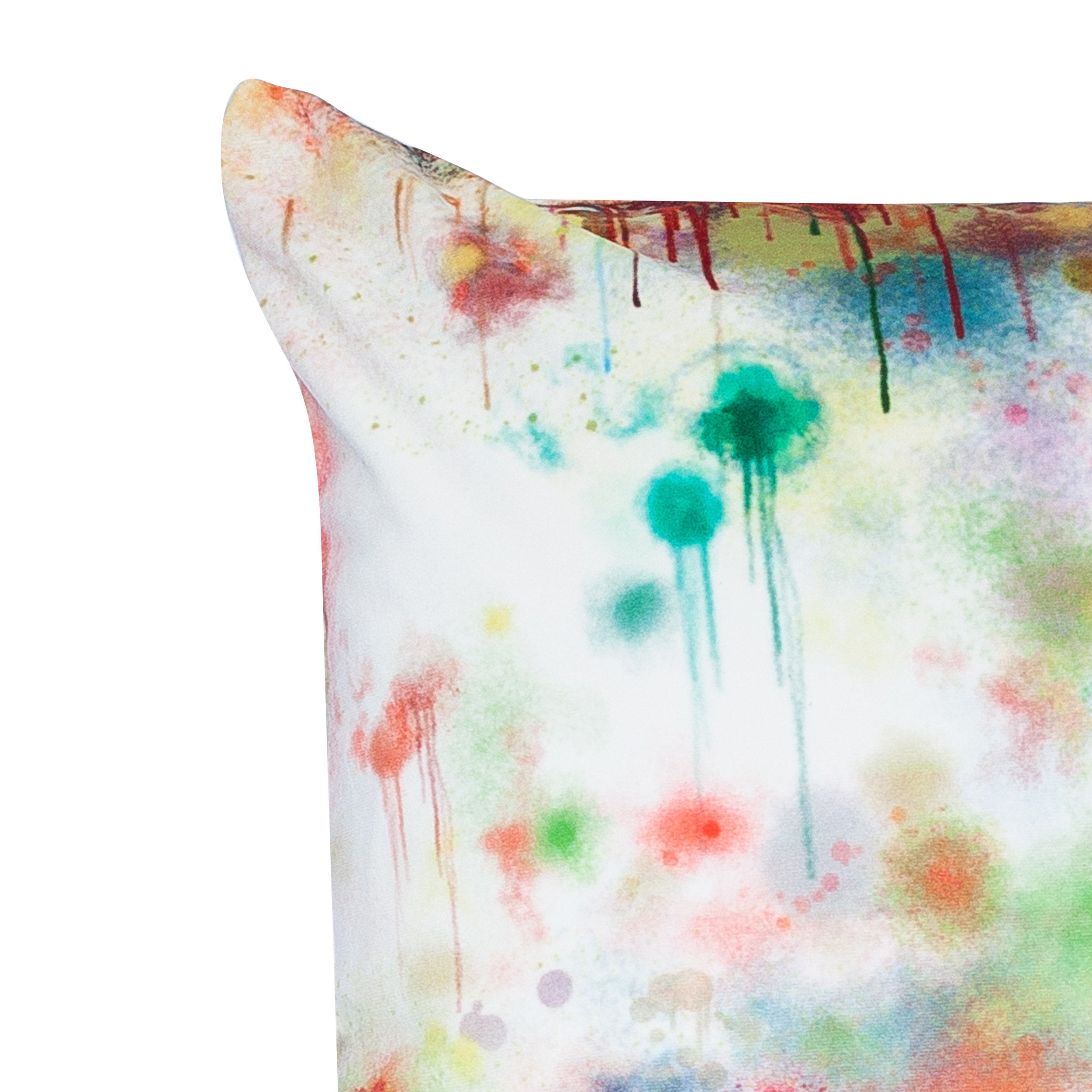 Spray Paint Velvet Cushion. Bright White With Multicoloured Etsy UK
