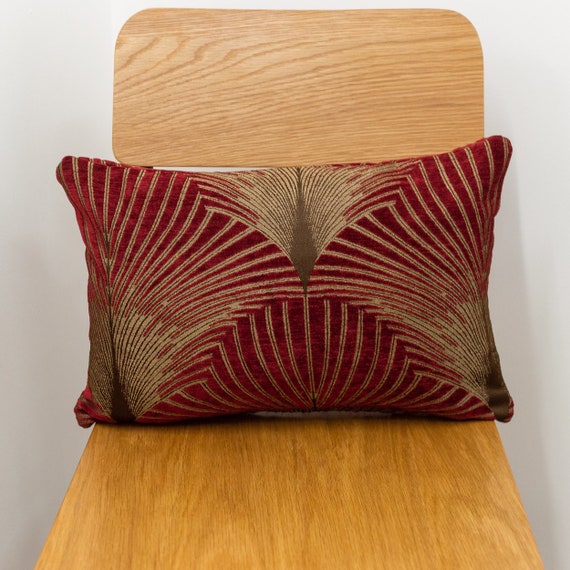 Cushions red and gold deals