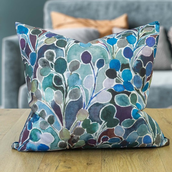 Leaf print cushion cover hot sale