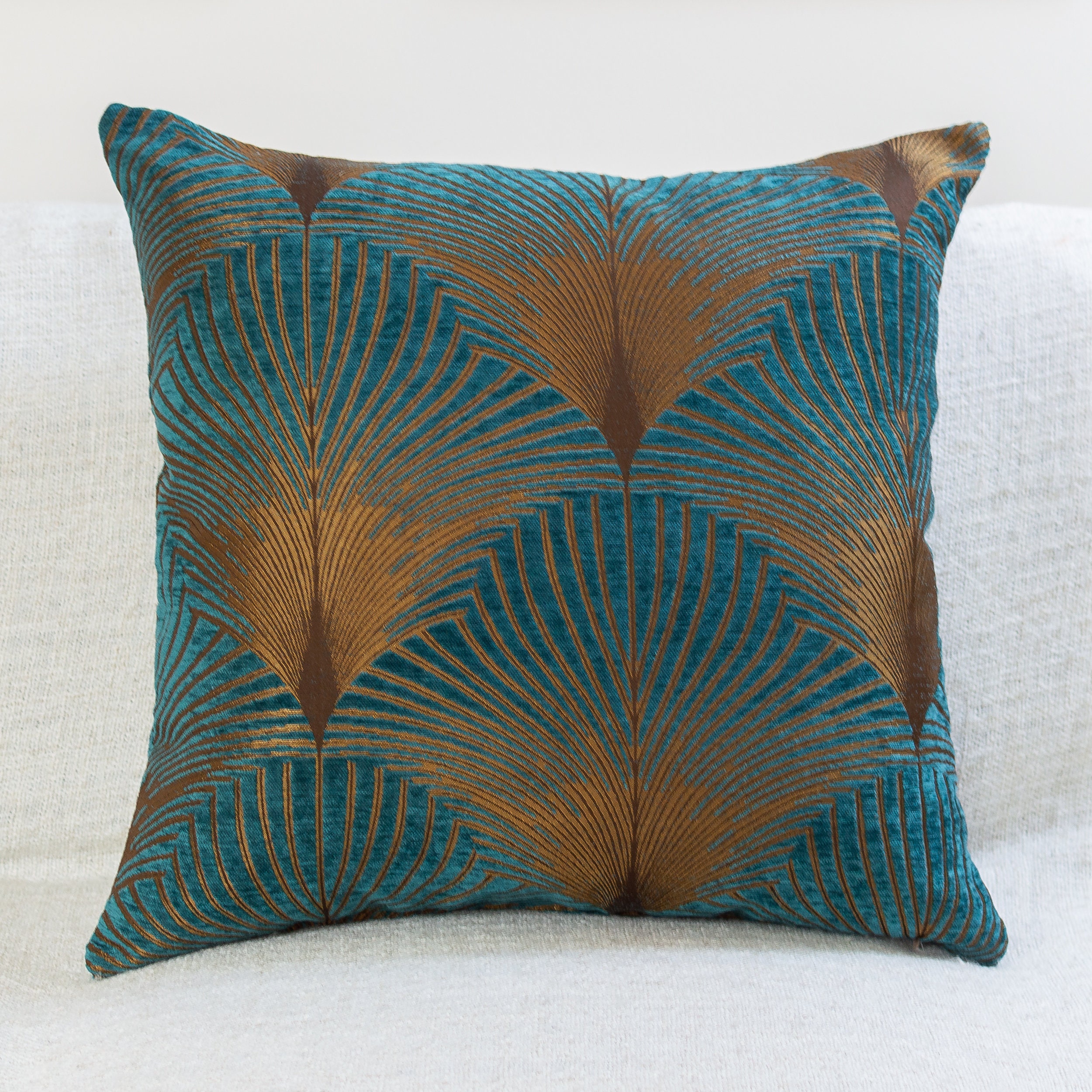 teal floor pillow