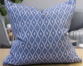 Tresco Extra-large Linne-blend Cushion Cover in Indigo Blue