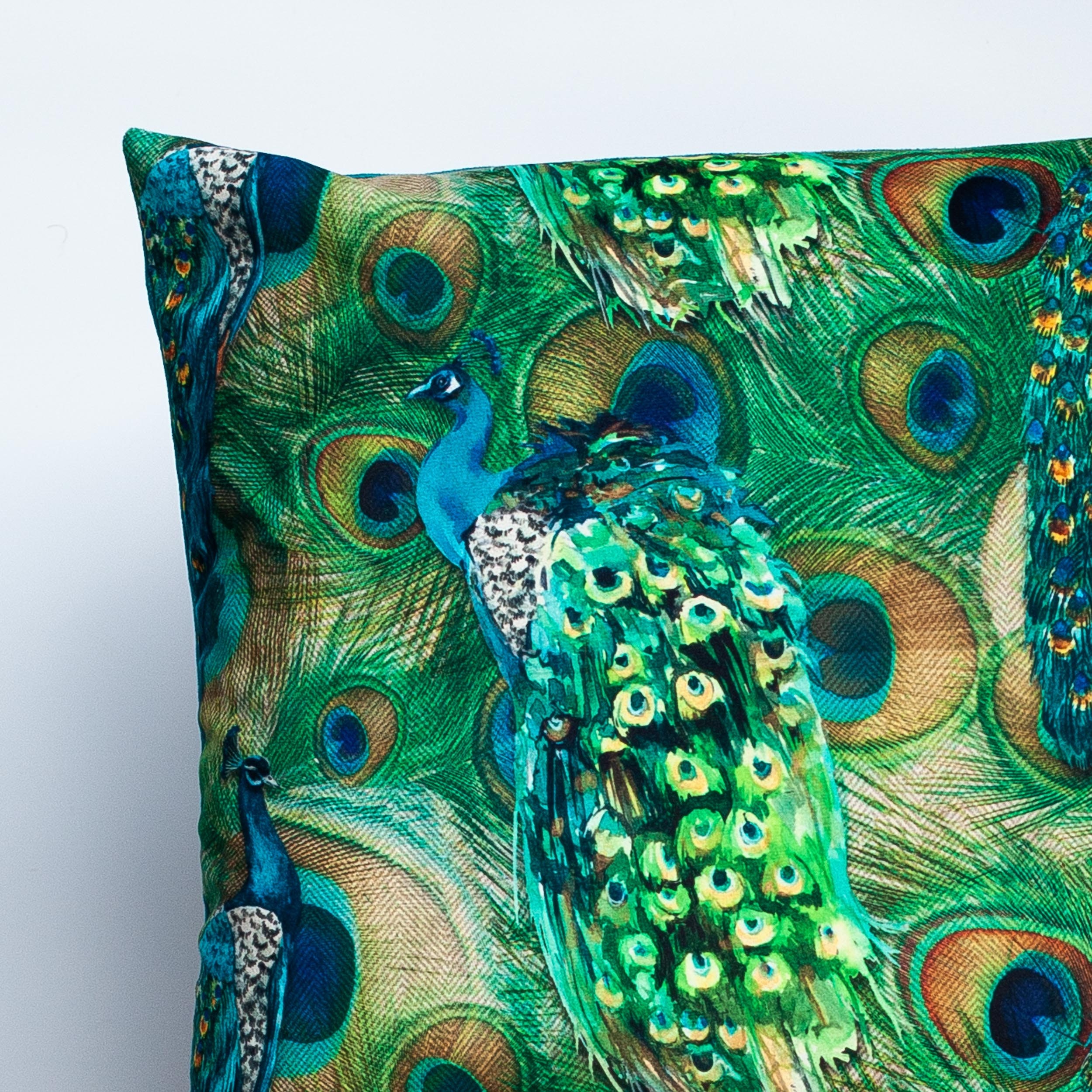 Peacock blue velvet clearance cushions