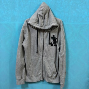 VTG BEAMS x DISNEY full zipper polka dot hoodies large #490