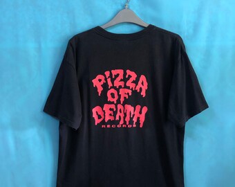 Pizza of Death ミラー 鏡 RARE!!VTG Chan Ken Poster Pizza of Death Records Large #1894