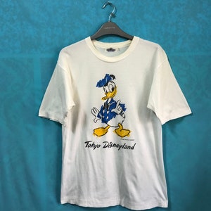 SALE!! VTG donald duck walt disney picture pop art designer large #898