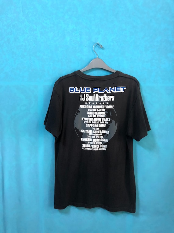 SALE!! VTG J Soul Brothers Blue Planet Distress Shirt Medium #1002
