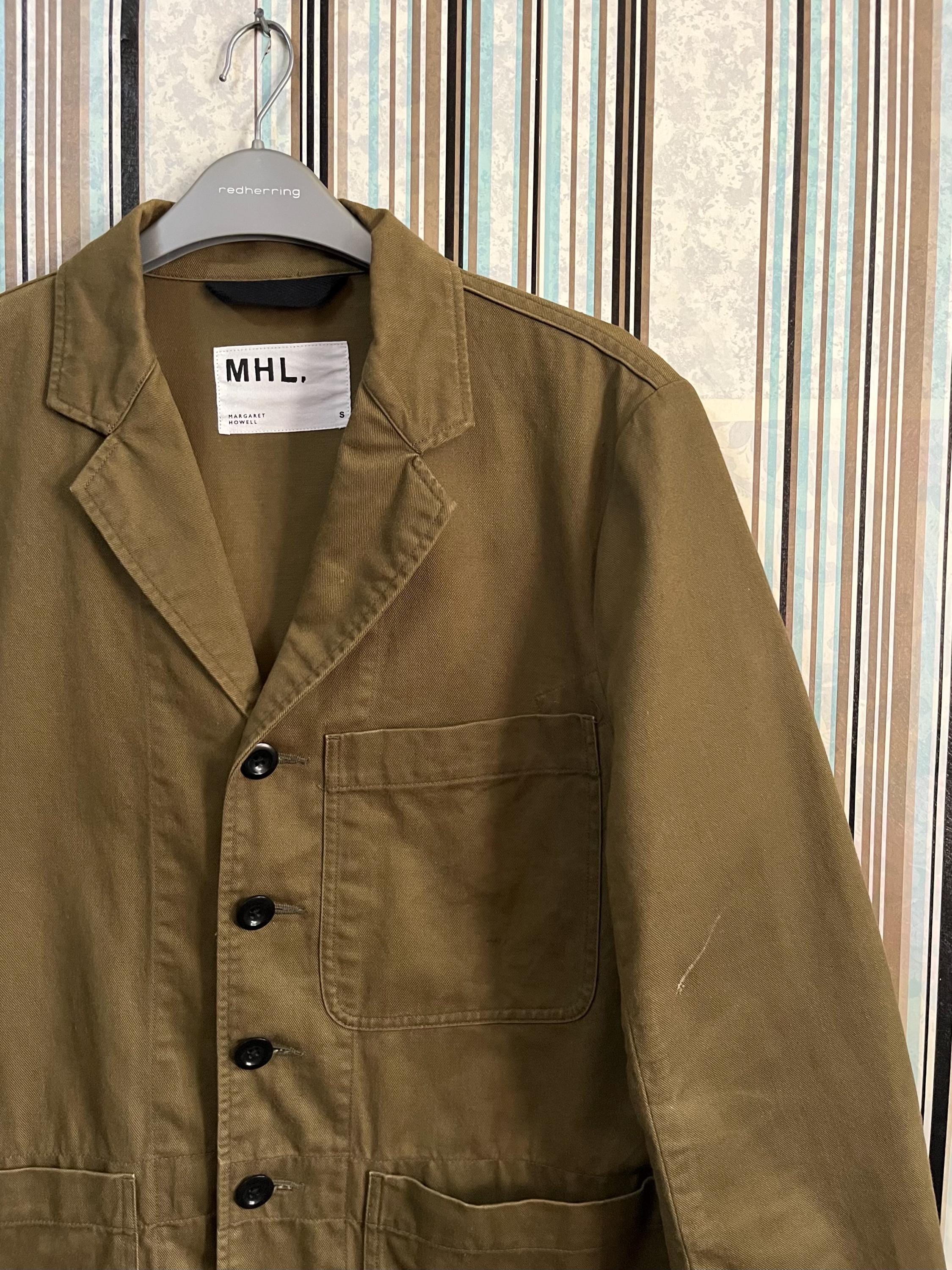MHL Margaret Howell Olive Jacket Army Twill Hidden Pocket Size S