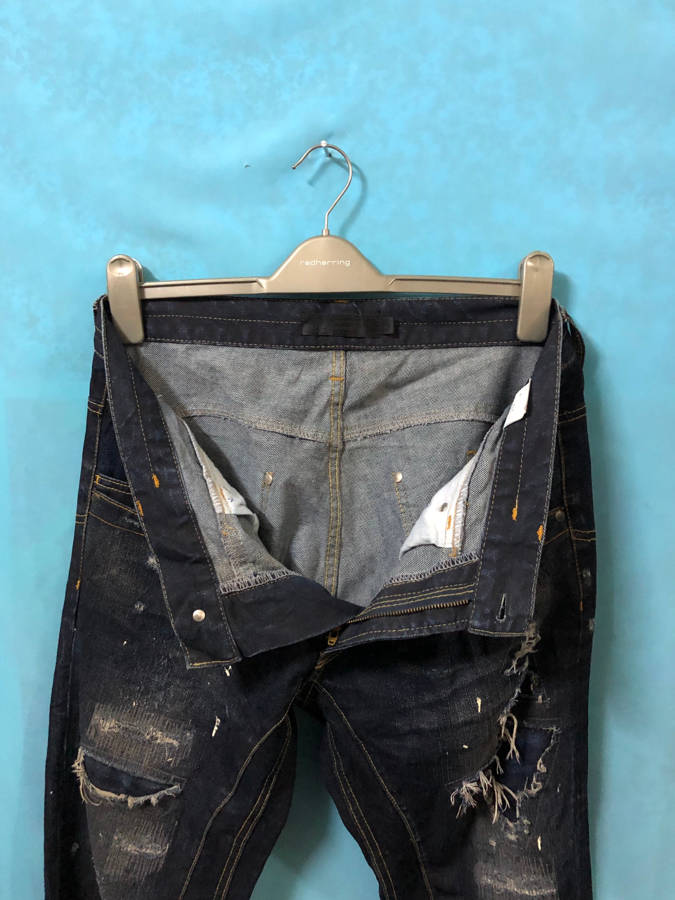 ジャックローズデニム　Luvmaison RARE!! VTG Jackrose Jack Rose Luv Maison Jeans Patchwork
