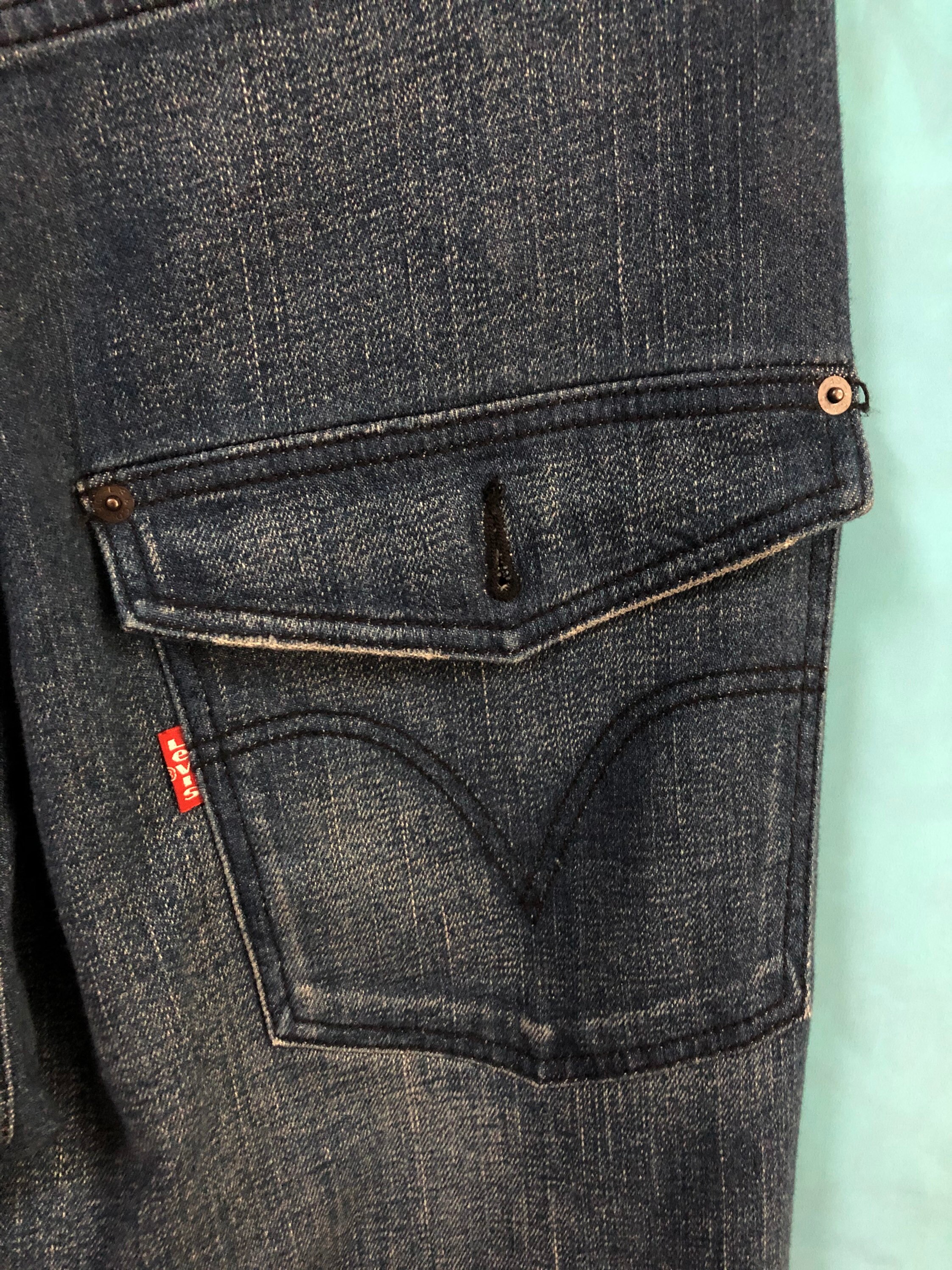 RARE LEVIS FLU Jeans Blue Japanese Designer Relaxed Fit Size 30