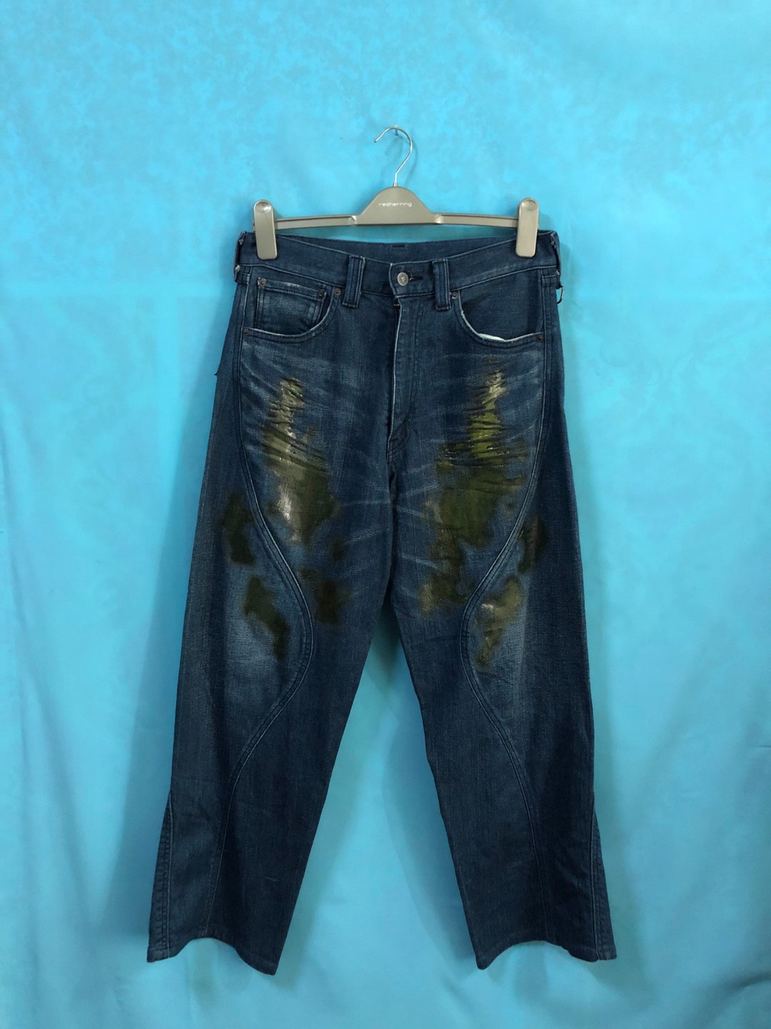 Buy RARE LEVIS FLU Jeans Blue Japanese Designer Relaxed Fit