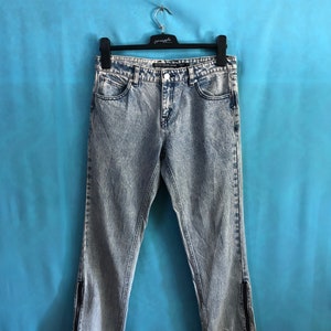 SALE!!VTG volcom jeans crop jeans stone washed zipper leg size  30 #A1
